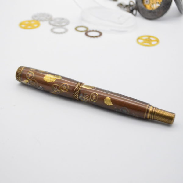 Stylo roller rechargeable Steampunk - G166 – Image 2