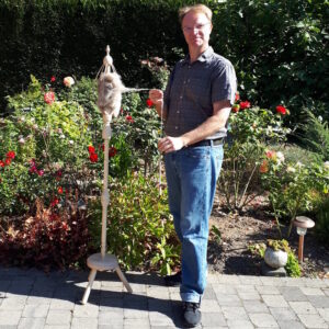 Quenouille artisanale en bois