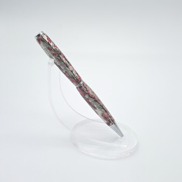 Stylo de luxe en bois & argent décor Sakura I092 | Benjamin Pamart – Image 4
