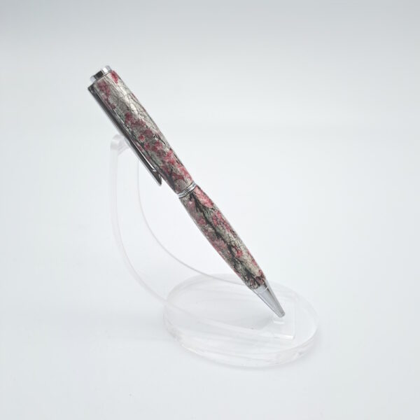 Stylo de luxe en bois & argent décor Sakura I092 | Benjamin Pamart – Image 3
