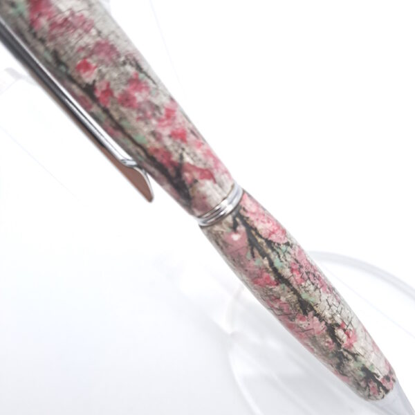 Stylo de luxe en bois & argent décor Sakura I092 | Benjamin Pamart – Image 8