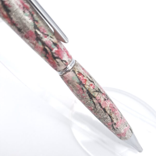 Stylo de luxe en bois & argent décor Sakura I092 | Benjamin Pamart – Image 7