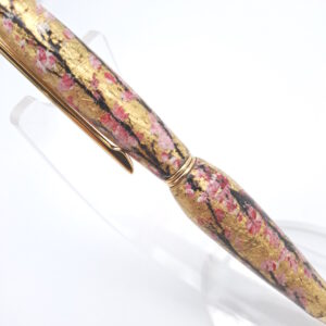 Stylo de luxe en bois & or décor Sakura I091 | Benjamin Pamart