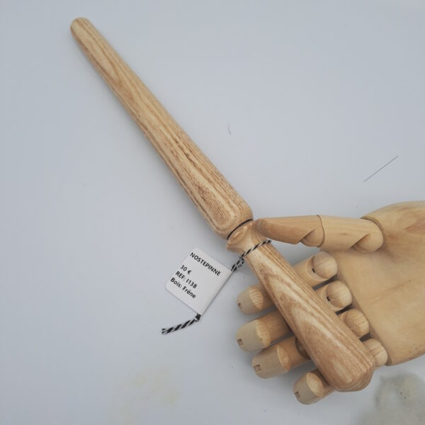 Nostepinne en frêne tournée à la main – Bobinoir artisanal I0138 – Image 3