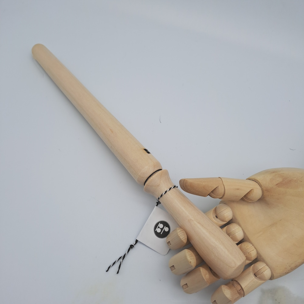 Nostepinne en érable tournée à la main – Bobinoir artisanal I0140 – Image 2