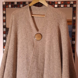 Broche aimantée en chêne I207