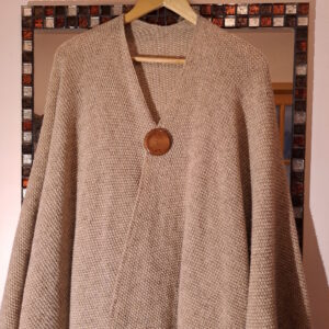 Broche aimantée en meranti I209