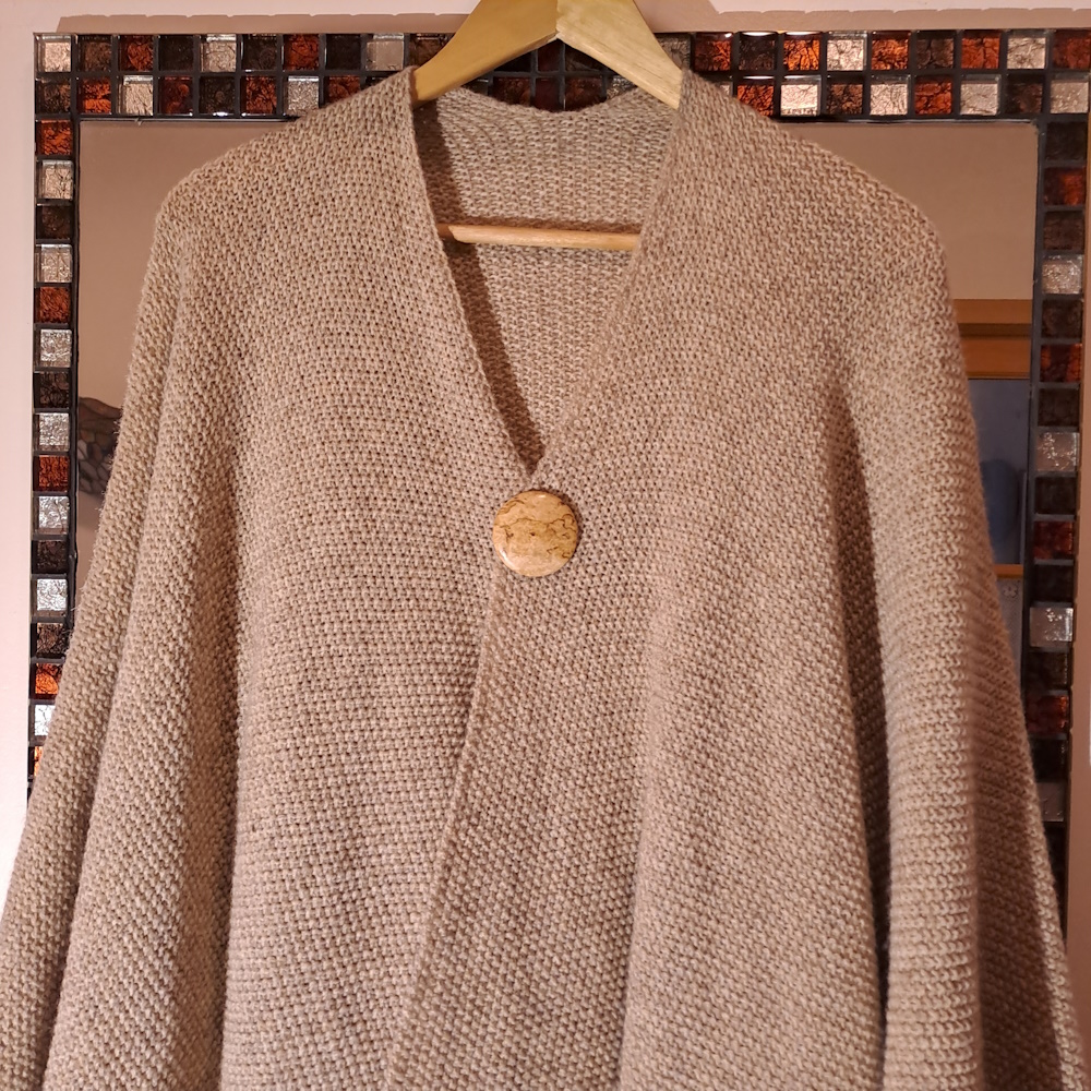 Broche aimantée en bouleau madré I217