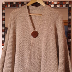 Broche aimantée en meranti I218