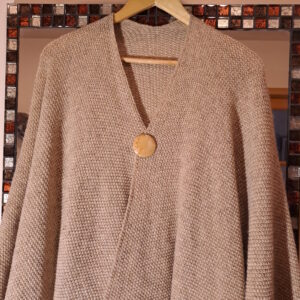 Broche aimantée en bouleau madré I219