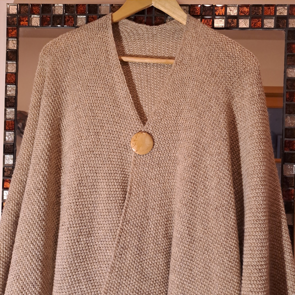 Broche aimantée en bouleau madré I219