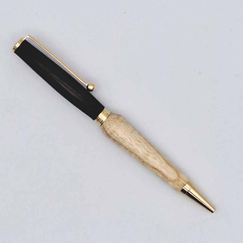 stylo à bille, duo de frêne et hêtre J026 – Image 5
