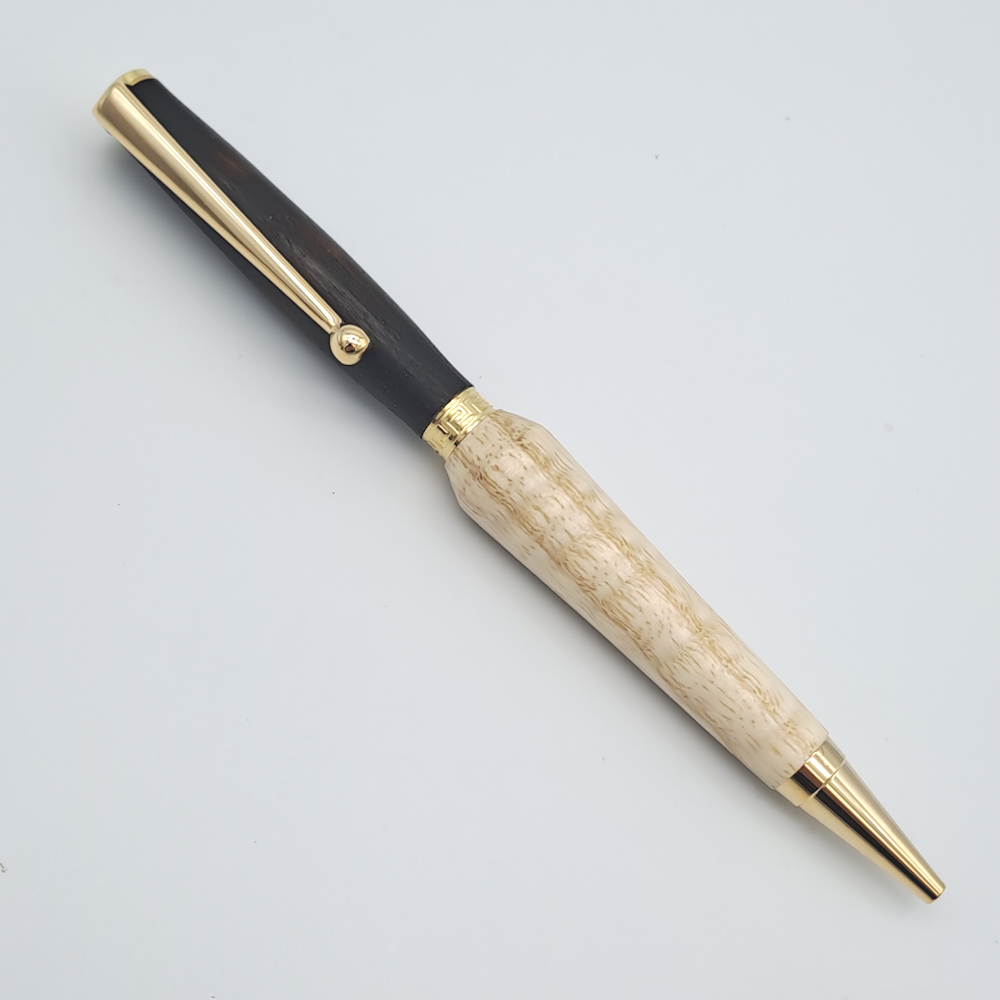 stylo à bille, duo de frêne et hêtre J026 – Image 4