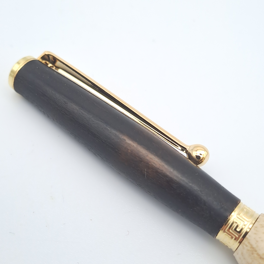 stylo à bille, duo de frêne et hêtre J026 – Image 2