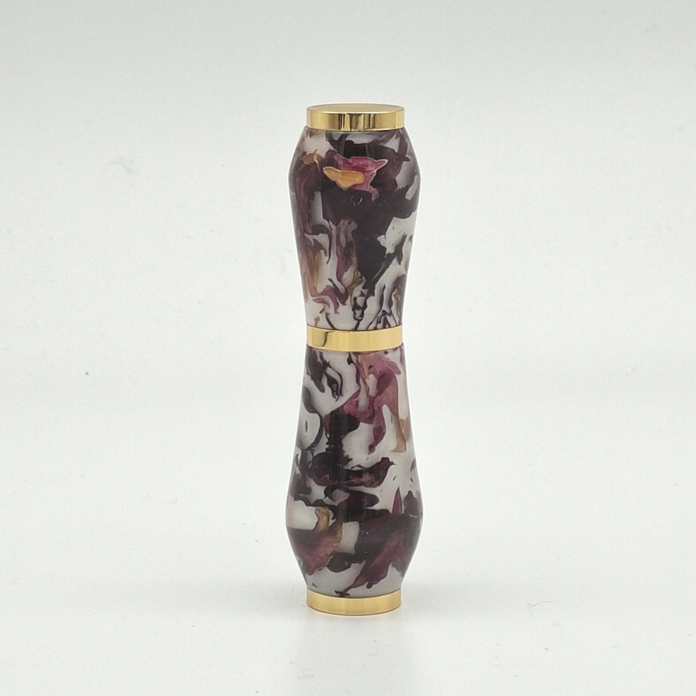 Atomiseur de parfum en résine et fleurs de roses J045